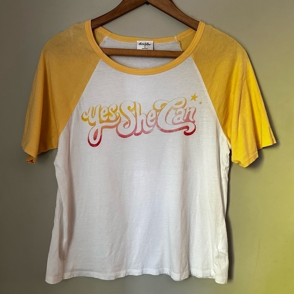 Others Follow | Yes, She Can Raglan Tee | Small